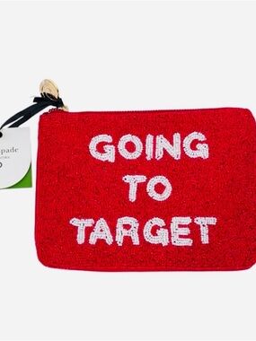 kate spade Red Interior Zip Pouch